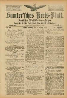 Samtersches Kreis-Blatt = Dziennik Powiatu Szamotulskiego 1904.08.02 Jg.50 Nr89