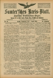 Samtersches Kreis-Blatt = Dziennik Powiatu Szamotulskiego 1904.08.06 Jg.50 Nr91