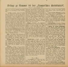 Beilage zu Nummer 91 des Samterschen Kreisblattes = Dodatek do Nr.91 dziennika powiatowego Szamotulskiego 1904.08.06 Jg.50