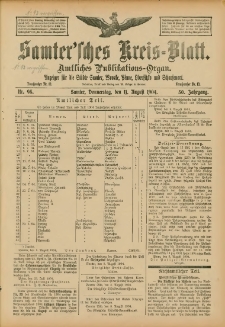 Samtersches Kreis-Blatt = Dziennik Powiatu Szamotulskiego 1904.08.11 Jg.50 Nr93