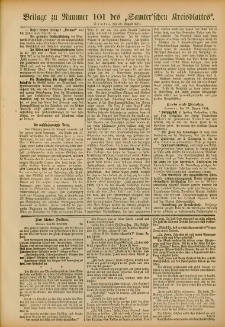 Beilage zu Nummer 101 des Samterschen Kreisblattes = Dodatek do Nr.101 dziennika powiatowego Szamotulskiego 1904.08.30 Jg.50