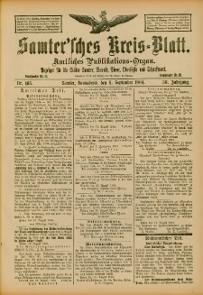 Samtersches Kreis-Blatt = Dziennik Powiatu Szamotulskiego 1904.09.03 Jg.50 Nr103