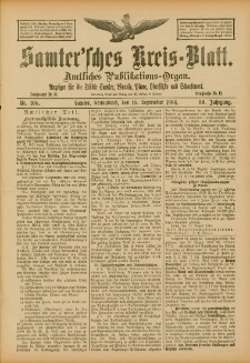 Samtersches Kreis-Blatt = Dziennik Powiatu Szamotulskiego 1904.09.10 Jg.50 Nr106