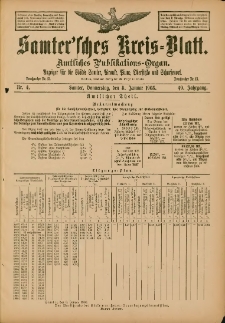 Samtersches Kreis-Blatt = Dziennik Powiatu Szamotulskiego 1903.01.08 Jg.49 Nr4
