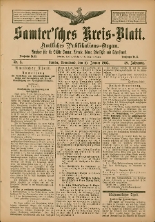 Samtersches Kreis-Blatt = Dziennik Powiatu Szamotulskiego 1903.01.10 Jg.49 Nr5