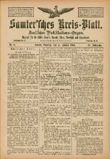 Samtersches Kreis-Blatt = Dziennik Powiatu Szamotulskiego 1903.01.13 Jg.49 Nr6