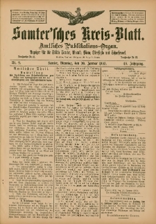 Samtersches Kreis-Blatt = Dziennik Powiatu Szamotulskiego 1903.01.20 Jg.49 Nr9