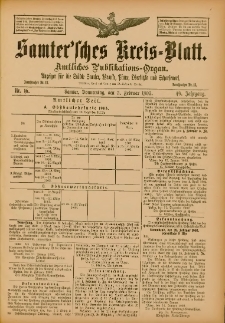 Samtersches Kreis-Blatt = Dziennik Powiatu Szamotulskiego 1903.02.05 Jg.49 Nr16
