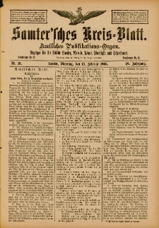 Samtersches Kreis-Blatt = Dziennik Powiatu Szamotulskiego 1903.02.10 Jg.49 Nr18