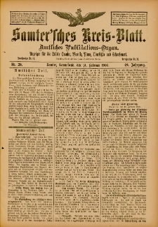 Samtersches Kreis-Blatt = Dziennik Powiatu Szamotulskiego 1903.02.14 Jg.49 Nr20