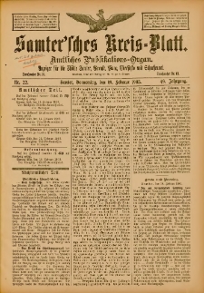 Samtersches Kreis-Blatt = Dziennik Powiatu Szamotulskiego 1903.02.19 Jg.49 Nr22