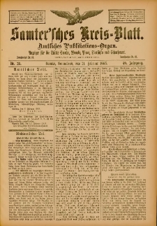 Samtersches Kreis-Blatt = Dziennik Powiatu Szamotulskiego 1903.02.21 Jg.49 Nr23