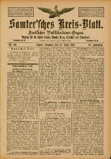 Samtersches Kreis-Blatt = Dziennik Powiatu Szamotulskiego 1903.03.10 Jg.49 Nr30