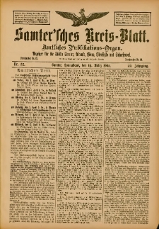 Samtersches Kreis-Blatt = Dziennik Powiatu Szamotulskiego 1903.03.14 Jg.49 Nr32