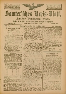 Samtersches Kreis-Blatt = Dziennik Powiatu Szamotulskiego 1903.03.19 Jg.49 Nr34