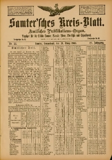Samtersches Kreis-Blatt = Dziennik Powiatu Szamotulskiego 1903.03.21 Jg.49 Nr35