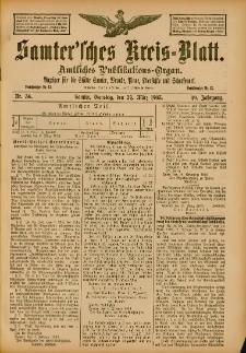 Samtersches Kreis-Blatt = Dziennik Powiatu Szamotulskiego 1903.03.24 Jg.49 Nr36