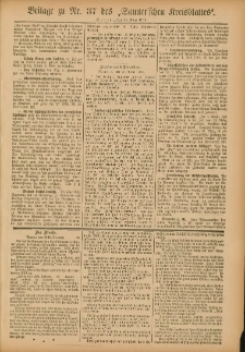 Beilage zu Nr.37 des Samterschen Kreisblattes = Dodatek do Nr.37 dziennika powiatowego Szamotulskiego 1903.03.24 Jg.49