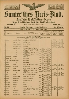 Samtersches Kreis-Blatt = Dziennik Powiatu Szamotulskiego 1903.04.30 Jg.49 Nr51