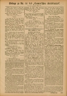 Beilage zu Nr.51 des Samterschen Kreisblattes = Dodatek do Nr.51 dziennika powiatowego Szamotulskiego 1903.04.30 Jg.49