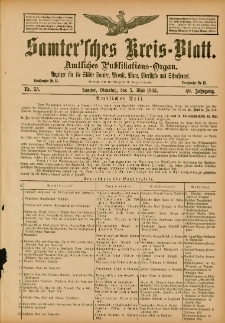 Samtersches Kreis-Blatt = Dziennik Powiatu Szamotulskiego 1903.05.05 Jg.49 Nr53