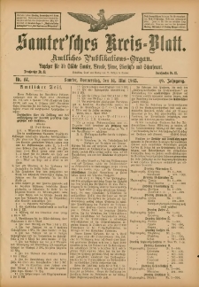 Samtersches Kreis-Blatt = Dziennik Powiatu Szamotulskiego 1903.05.14 Jg.49 Nr57
