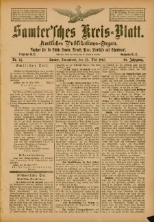 Samtersches Kreis-Blatt = Dziennik Powiatu Szamotulskiego 1903.05.23 Jg.49 Nr61