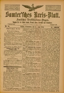 Samtersches Kreis-Blatt = Dziennik Powiatu Szamotulskiego 1903.06.13 Jg.49 Nr69