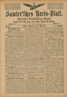 Samtersches Kreis-Blatt = Dziennik Powiatu Szamotulskiego 1903.07.14 Jg.49 Nr82