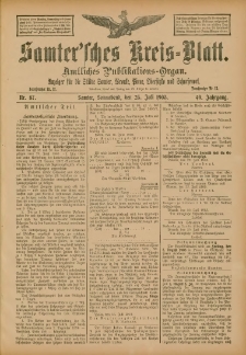 Samtersches Kreis-Blatt = Dziennik Powiatu Szamotulskiego 1903.07.25 Jg.49 Nr87