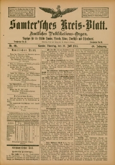 Samtersches Kreis-Blatt = Dziennik Powiatu Szamotulskiego 1903.07.28 Jg.49 Nr88