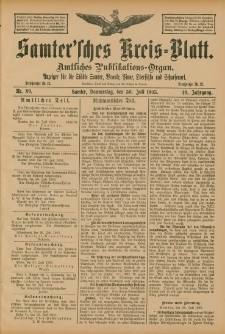 Samtersches Kreis-Blatt = Dziennik Powiatu Szamotulskiego 1903.07.30 Jg.49 Nr89