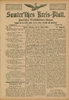 Samtersches Kreis-Blatt = Dziennik Powiatu Szamotulskiego 1903.08.18 Jg.49 Nr97