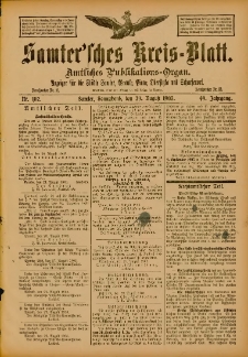 Samtersches Kreis-Blatt = Dziennik Powiatu Szamotulskiego 1903.08.29 Jg.49 Nr102