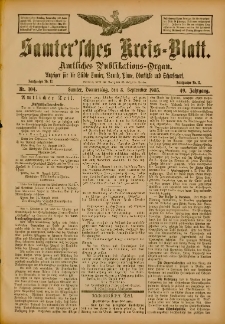 Samtersches Kreis-Blatt = Dziennik Powiatu Szamotulskiego 1903.09.03 Jg.49 Nr104