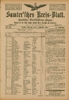 Samtersches Kreis-Blatt = Dziennik Powiatu Szamotulskiego 1903.09.08 Jg.49 Nr106