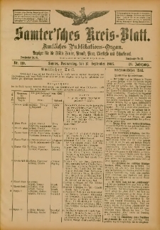 Samtersches Kreis-Blatt = Dziennik Powiatu Szamotulskiego 1903.09.17 Jg.49 Nr110
