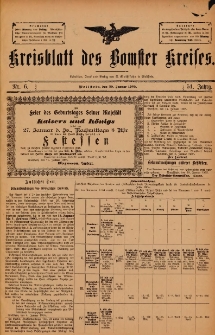 Kreisblatt des Bomster Kreises 1905.01.20 Nr6