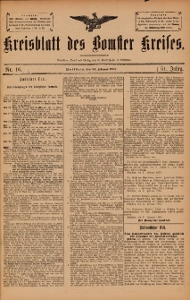 Kreisblatt des Bomster Kreises 1905.02.24 Nr16