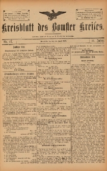 Kreisblatt des Bomster Kreises 1905.06.14 Nr47