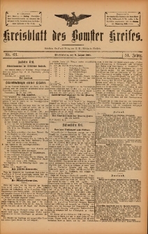 Kreisblatt des Bomster Kreises 1905.08.08 Nr63