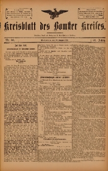 Kreisblatt des Bomster Kreises 1905.08.18 Nr66