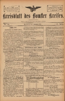 Kreisblatt des Bomster Kreises 1905.09.01 Nr70