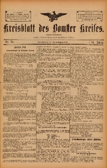 Kreisblatt des Bomster Kreises 1905.09.29 Nr78