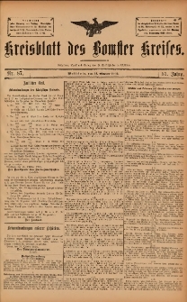 Kreisblatt des Bomster Kreises 1905.10.31 Nr87