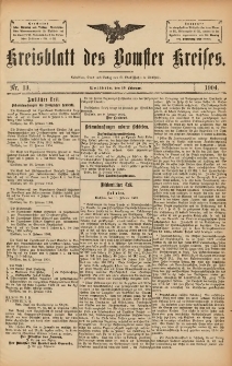 Kreisblatt des Bomster Kreises 1904.02.16 No.13