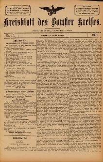 Kreisblatt des Bomster Kreises 1904.02.23 No.15