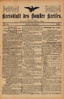 Kreisblatt des Bomster Kreises 1904.03.25 No.24