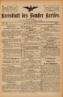 Kreisblatt des Bomster Kreises 1904.04.19 No.31