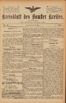 Kreisblatt des Bomster Kreises 1904.05.31 No.43